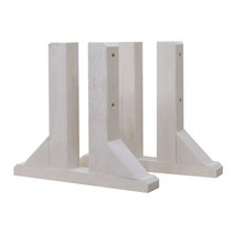 아이베란다 격자파티션 화이트 내외부용 울타리 래티스 원목 격자창 파티션, 내외부용 요자 모양(소)(2개-1SET) 화이트