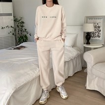 삐까삐까 뉴욕 자수 플리스 트레이닝세트