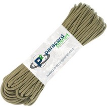 PARACORD PLANET Outdoor MilSpec 550 및 385.6kg(850파운드) 파라코드 30.5m(100피트) 낙하산 코드 (550 로즈 핑크), 850lb Coyote Brown