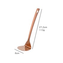 1 /2Pcs 감자 분쇄기 스테인레스 스틸 부드럽게 으깬 감자 과일 야채 도구 프레스 크러셔 주방 도구, A-Rose Gold L