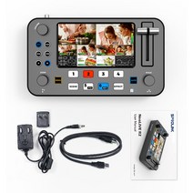 양념믹서기 배합기 스포츠 링크-NEOLIVE R2 5.5 인치 멀티 카메라 4x HDMI 호환 입력 믹서 스위처 USB 3.0, 01 NEOLIVE R2