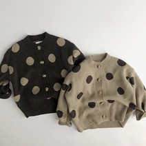 앨리홈 방울방울니트가디건