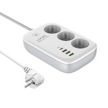 LDNIO 스마트 멀티탭 Wi-Fi 앱 원격제어 플러그 4구 USB SEW3452, 1개