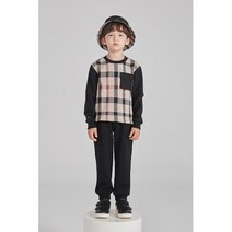 [국내정식매장] 닥스키즈 DAKS KIDS DSF11TM07M_BG(자카드하우스체크맨투맨티셔츠)