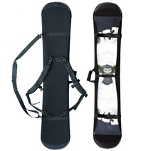 스노우보드가방 보드백 휠백 엣지백 백팩 스키장비가방 멀티 엣지가드 보드가방 데크백 숄더, 퓨어블랙:싱글/양어깨