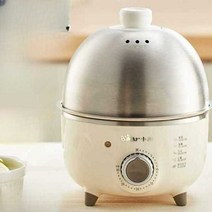 계란삶는기계 에그쿠커 미니찜기 반숙기 고구마 찐빵, 화이트 아크릴
