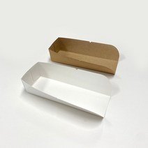 종이 핫도그 홀더(대) 100개 사이즈: 170X55X40mm, 화이트