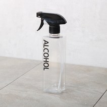 로맨틱노벰버 모던 스타일 분무기 - 사각 원형 (500ml), 블랙사각 분무기 - 알콜, 1개
