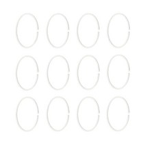 이케아 HASSJON 하셴 샤워커튼링 12개입커튼봉미포함욕실용품침실용품커튼부속, 화이트_804.660.09