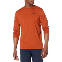Mountain Hardwear 남성용 표준 MHW 백 로고 긴팔 다크 코퍼 스몰