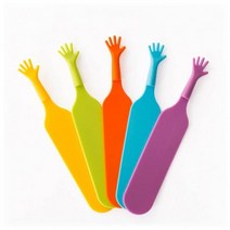 TLL212014국산 실리콘 손가락 책갈피 북마크 고정 북마커 홀더, 실리콘 북마크 오렌지