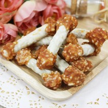 말티푸간식 저지방 닭가슴살 덤벨 300g 애견간식 닥스훈트간식 개간식 피부건강 육포 보상용, 1개