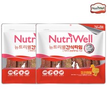 [뉴트리웰] [펫 파라다이스]오리 덴탈 강아지 간식 260g, 2개, 오리