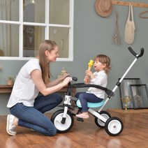 베네베네 벤트라이크 멀티플 접이식 세발자전거 + 안전가드, 티파니 블루