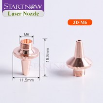 용접 부품 CO2 토치 재료 Startnow 3D 레이저 기계 노즐 CNC 자동 조작기 용접 장비 헤드 홀더 절단 섬유, 01 0.8_01 3D-M5
