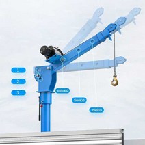 차량용 미니 크레인 1톤 트럭 12v 24v 500kg 1000kg, 수동리모컨/두꺼운형 220v/400kg