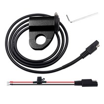스위치 오토바이 USB 충전기 방수 자동차 빠른 휴 전화 어댑터 2.4A 디지털 디스플레이, [01] Black