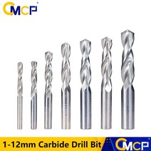 땅파는기계 땅파기 cmcp 카바이드 합금 드릴 1 12mm 텅스텐 강철 트위스트 드릴 비트 나무 금속 구멍 커터 cnc 선반 기계 드릴링 도구, 4.8mm