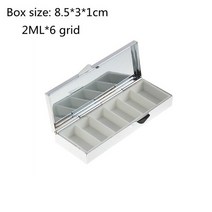 미니파레트 미니팔레트 휴대용 미니 수채화 물감 상자 금, 09 6 grids mirror