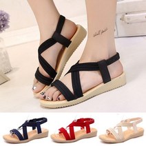 오너클랜 빅사이즈가능 225-260mm 비즈샌들 스트랩샌들