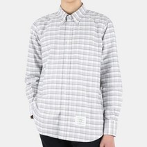 디몬트 22 S/S 톰브라운 남성 옥스포드 스트라이프 체크 셔츠(그레이) MWL272A 07855 035