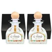 오마르 차량용방향제 디퓨저 50ml 1+1(2개) 자동차디퓨저/자동차방향제, 로즈제라늄(모기퇴치향)