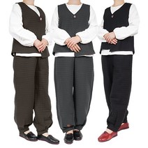단아한의 여성 여자 봄 가을 생활한복 단비 조끼 세트 개량한복 바지 팬츠 법복