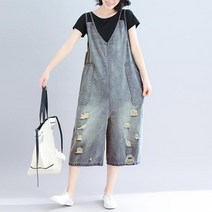 HQINT XX4OEQVF 여성 빅사이즈 바지 캐주얼 여름 루즈핏 패션 점프수트 멜빵바지