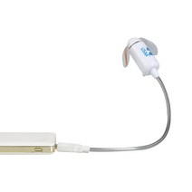 usb 선풍기 LED 글씨 반짝임 선풍기는 360° 굽힘으로 위치결정 가능, 2.5*2.5*33cm