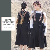 히피 히든힙 앞치마 [수달컴퍼니 앞치마 가벼운 무게 생활 방수 미용 공방 카페 apron], 브라운, S, 1개