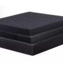 50cm x 2cm 검은 색 여과 폼 수족관 어항 생화학 필터 스폰지 패드 스키머 장시간 사용 공급 탱크, 40x30x3cm, large hole