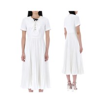 23FW 셀프포트레이트 레이스 빕 미디 원피스 PF23044MW WHITE