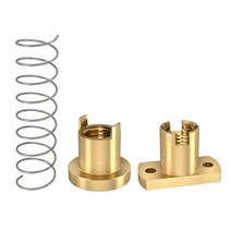 Kingroon 2 sets t8 anti-backlash lead screw nut 황동 pom for ender 3 cr10 3d 프린터 부품 t8 nut anti backla, 리드 4mm, 황동 b
