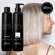 카랄 차콜 레드아웃 보색 샴푸+트리트먼트 세트, 1개, 300ml