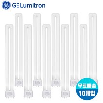GE 삼파장 전구 이관 형광등 4핀 FPL 36W/55W x 10개입 주광색/백색/전구색, 55W 주광색(하얀빛)