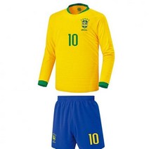 렉시 브라질 홈형 축구유니폼 상하의세트 옐로우 축구 프로팀 유니폼