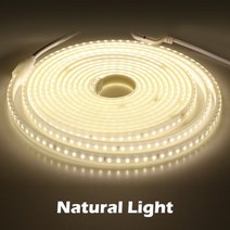 신기한 LED 유틸리티 220v led 스트립 120leds 8wm eu 플러그 및, 뉴트럴 라이트 4000k, 협력사, 20m