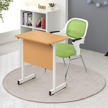 칼라기본형 1인용 책걸상세트 S05W10 (책상1+의자1), 에메랄드, 화이트바디, 레쟈 그린