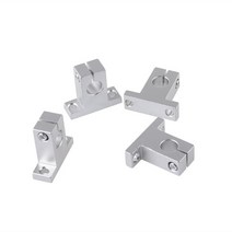 부품1/4pcs 베어링 지원 SK8 SK10 선형 레일 샤프트 축 XYZ 테이블 CNC 라우터 3D 프린터 부품, 02 4pcs_02 SK10