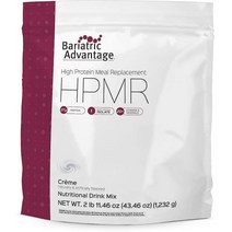 Bariatric Advantage 고단백 식사 대용 음료 믹스 위 우회 및 소매 절제술 환자를 위한 단백질 파우더 분리 유청 27g 락토스 프리 딸기 28회 분량 USA 미국, Creme