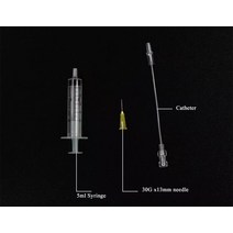 일회용 주사기 카테터 튜브 및 바늘 U225 메조테라피 건 얼굴 노화 방지 피부 퍼밍 피스터 메조건, [01] Needle tube syringe