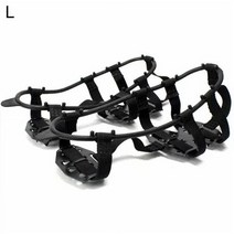 아이젠 Crampons 신발 커버 내구성 얼음 잡힌 망간 스틸 스노우 발톱 손톱 미끄럼 방지 변형 1PC Ice Gripp, [01] BlackM
