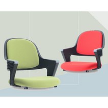 7색상 패브릭 메쉬쿠션 허리보호 좌식의자 카페 기숙사 1인용 디자인 공부, 올블랙