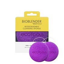 EcoTools 바디 클렌징 바이오블렌더 샤워 스폰지 클렌징 장갑 셀프 준비 각질 바디 워시 스크럽 크루얼티프리 2개입