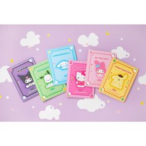 [Sanrio] 쿠로미 마이멜로디 시나모롤 레트로 스티키 메모 북 6종