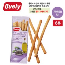 퀼리 브래드스틱 올리브오일로 치아씨드 맛 6봉, 6개