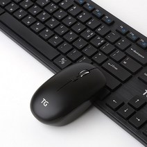 TG삼보 무선 키보드 + 마우스 + 키스킨 세트, [TG-KM400GS], 블랙, 일반형