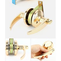 간편시공 인테리어 튼튼 현관문 문손잡이 추천 간편설치 그립감 출입문 DIY, 9000L 골드
