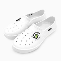 베이직 실내화 북극곰 실내 초등 흰색 화 사무실 용신발 학교 교실 고무