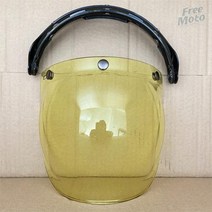 오픈페이스 헬멧 클래식 여름 스쿠터 SOMAN오토바이 버블 쉴드 바이저 렌즈 선글라스, 3 button visor6